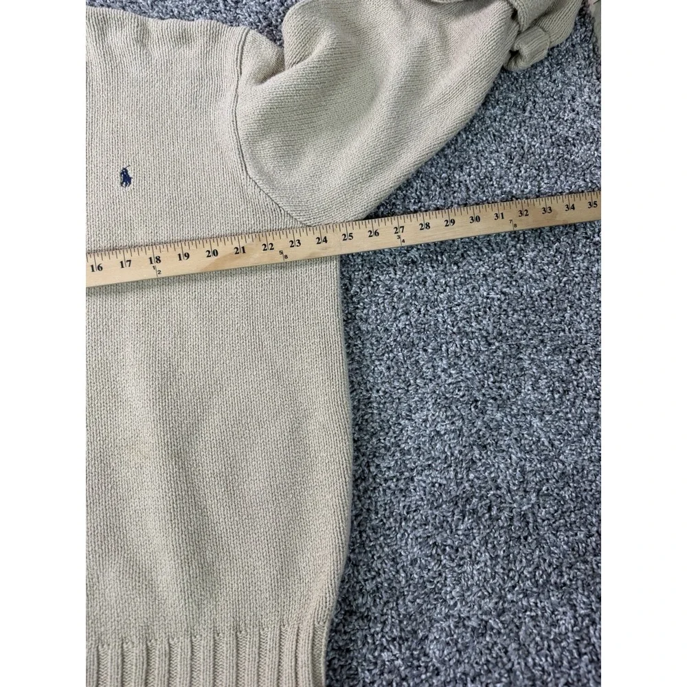 Vintage Polo Ralph Lauren Pullover Sweater Men's Size XL Beige